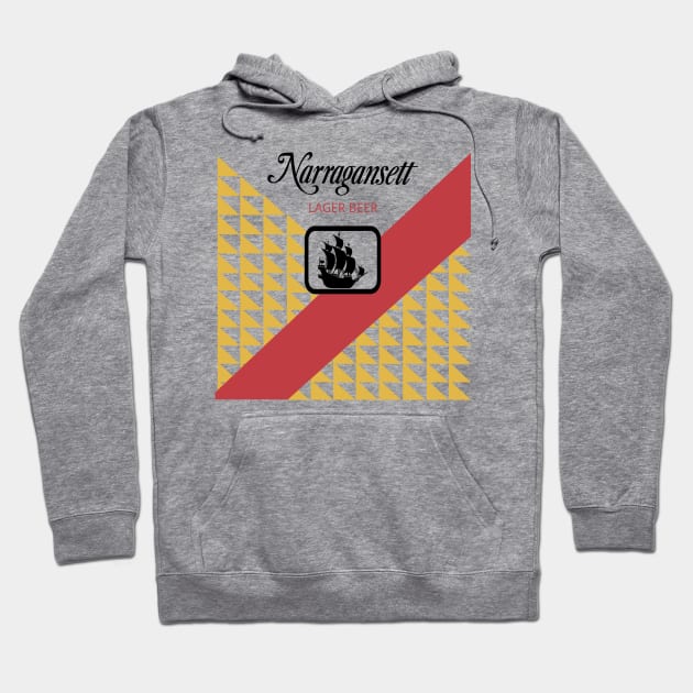 Narragansett Label from Jaws, non-distressed Hoodie by woodsman